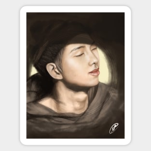 RM (BTS) - portrait in brown Sticker